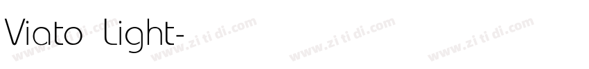 Viato Light字体转换